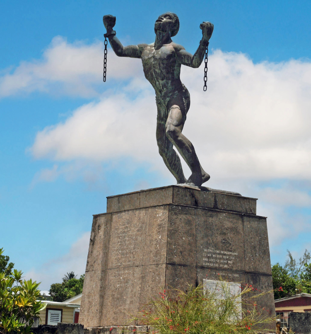 Emancipation statue in Bridgetown Barbados